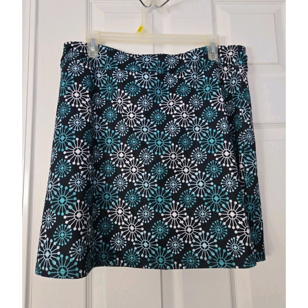 Ekouaer Womans Scort Size 2XL Black, White.‎ Turquoise